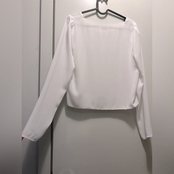 Aritzia Babaton Murphy Ling Sleeve V-neck Blouse - Picture 4 of 11